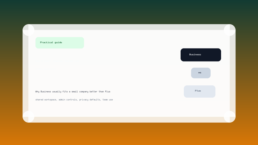 Why Codex Business Beats Plus for Small Teams