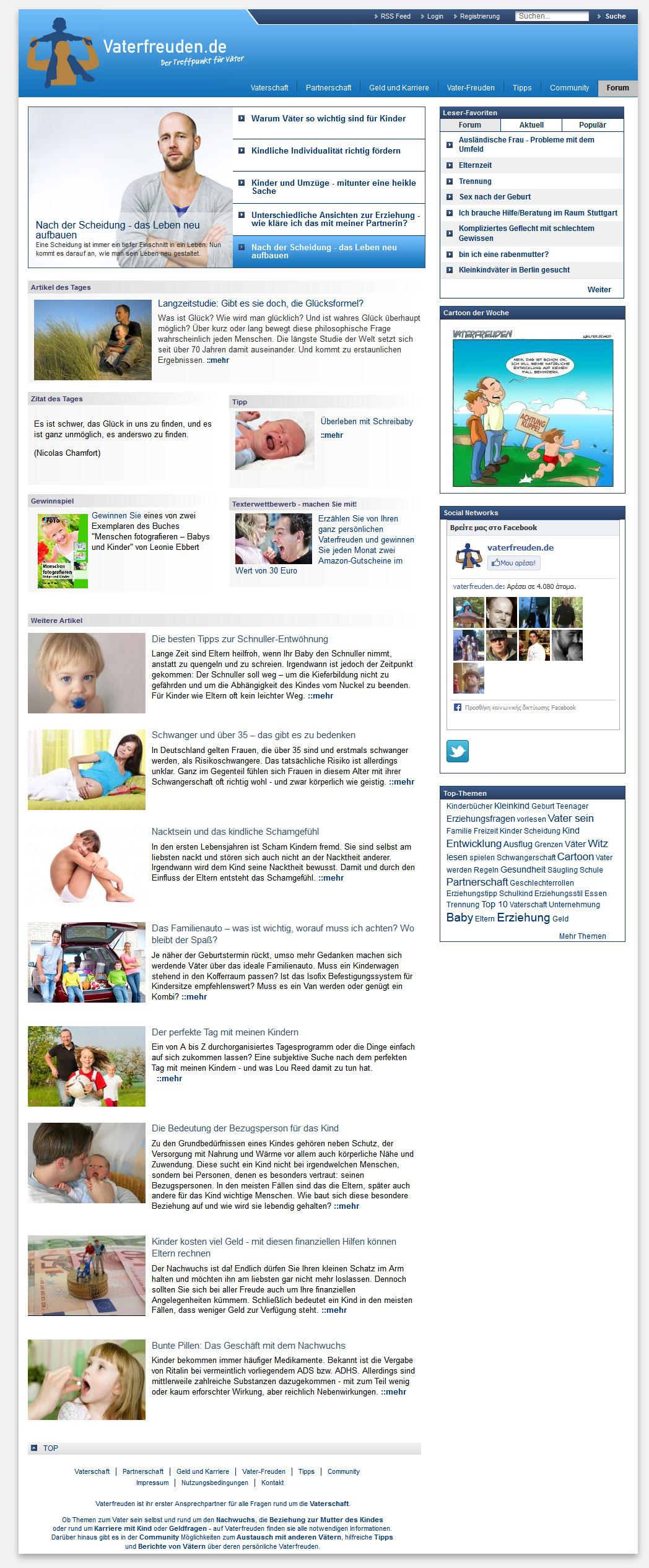 Vaterfreuden - Online community for Fathers